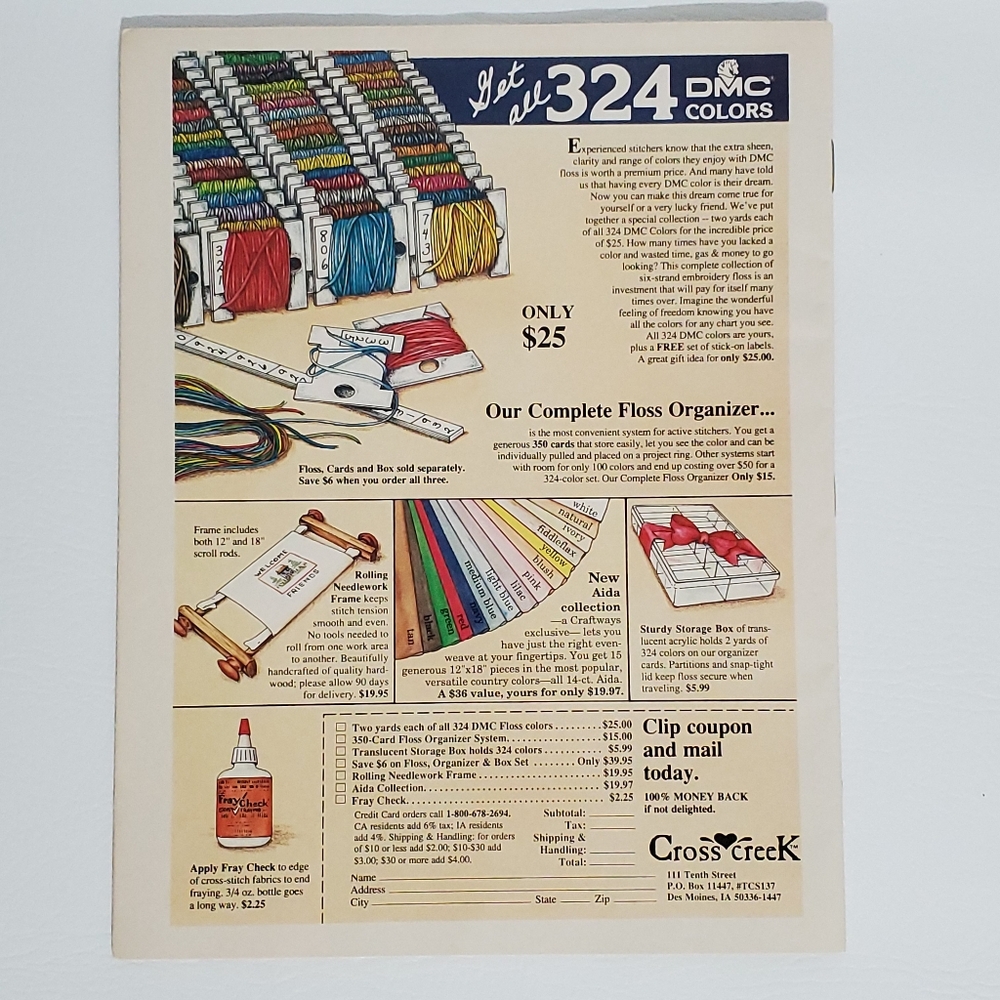 Cross Stitch & Country Crafts Magazine May/June 1989 - Picture 2 of 3